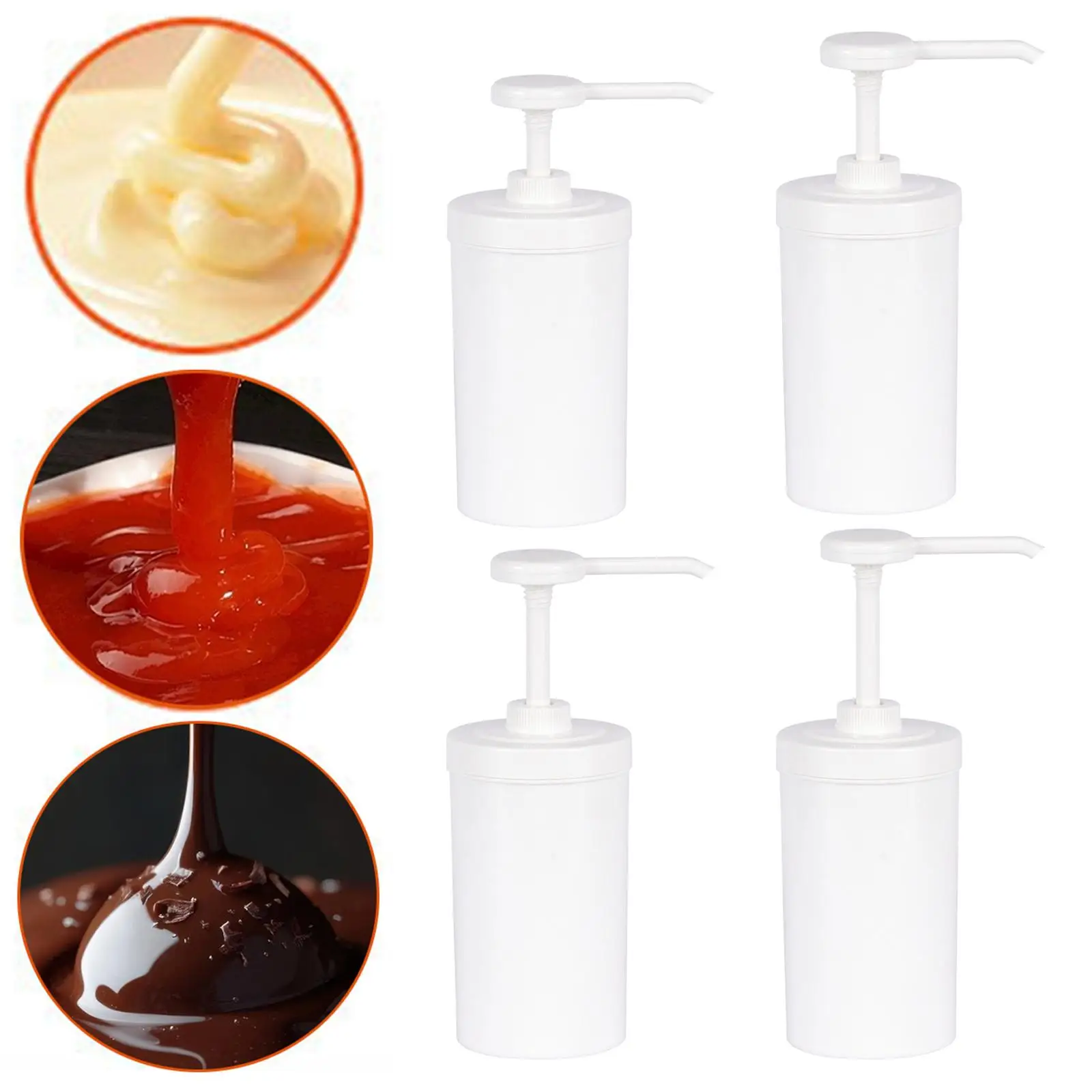 

Sauce Dispenser Pump 1000ml Sauces Condiment Pump for Hotel Use Restaurant