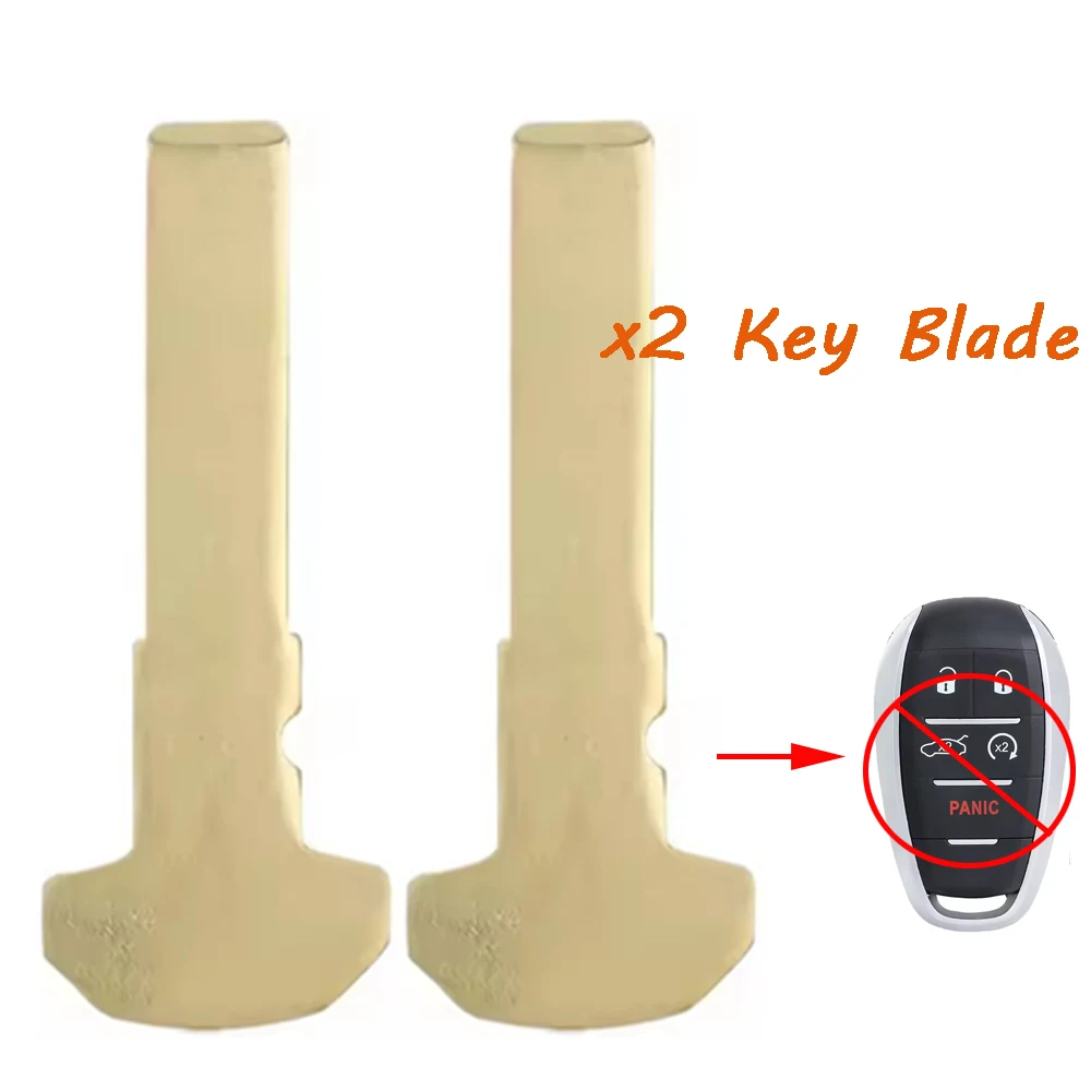 2 Remote Blank Key Blade for Alfa Romeo Stelvio Giulia Etcetera 2015 2016 2017 2018 2019 2020 2021 2022 2023 for KR5ALFA434