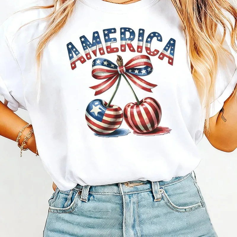 250th Anniversary of The United States 1776-2026 American Flag Printing Independence Day Celebration Patriotic Event Women's Top