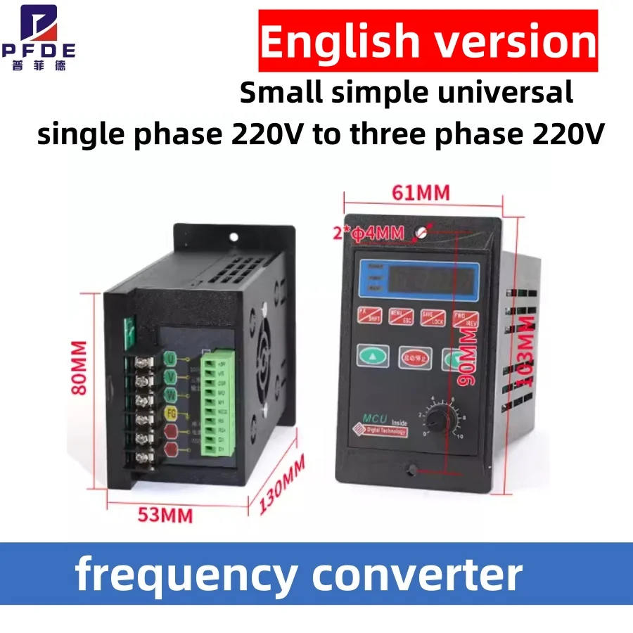 220V 250W Three-phase Motor AC Reversible Gear 6RK250GU-YF Variable Speed Motor 1:3-1:250 450-2.7RPM Frequency Converter Kit.