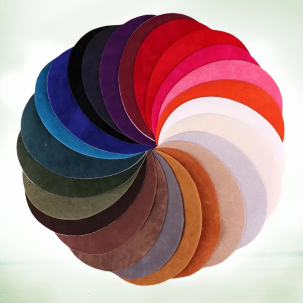 

25 pcs Suede Fabric Patches Kit Clothes Repair Patchwork Stickers Sweater Elbow Protector Diy Applique Accessories Denim Jeans