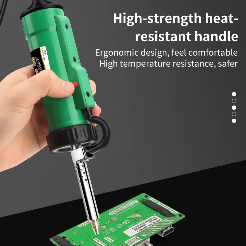 LUXIANZI 40W Desoldering Machine 2IN1 Electric Soldering Iron Suction Tin Sucker Vacuum Gun Hand Welding Tool Desoldering Pump