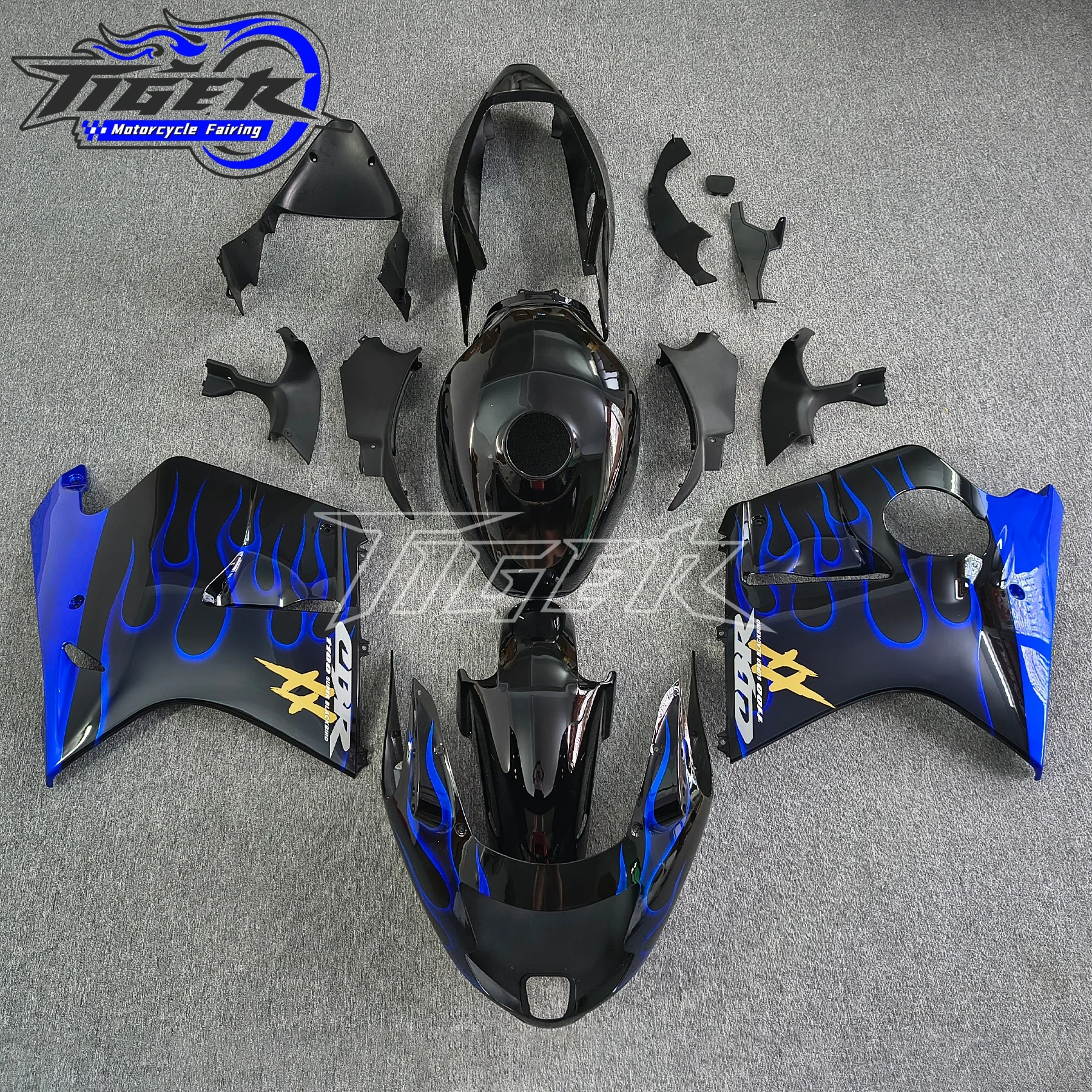 

Motorcycle Moto Bike ABS Plastic Bodywork Full Fairing Kit For HONDA CBR1100XX CBR1100 1997- 2007 Blackbird CBR Black Blue