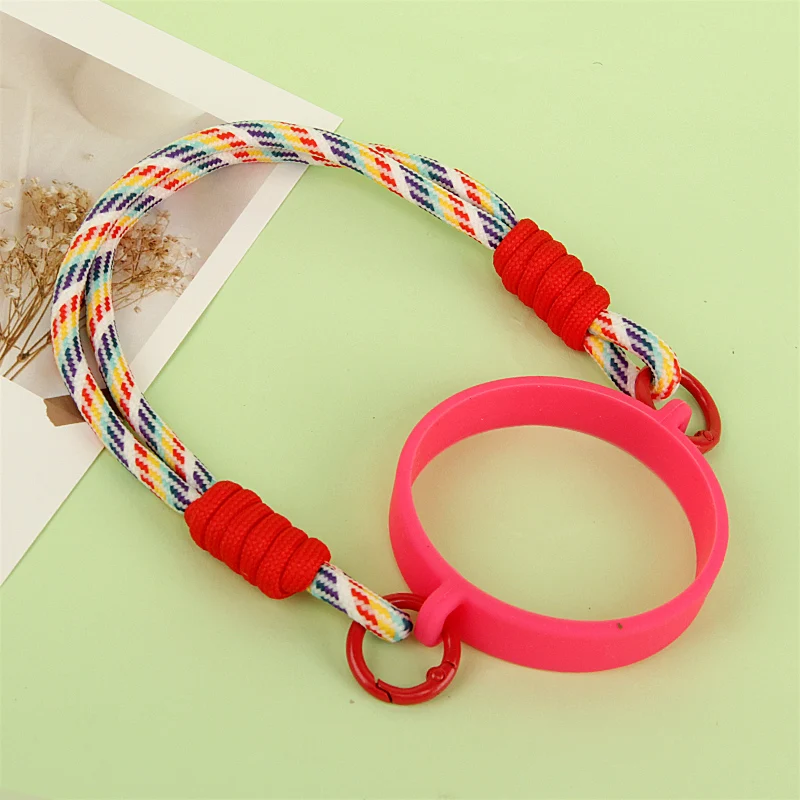 Water Bottle Handle Strap Silicone Water Bottle Sling Carrier Holder Strap Universal Fits Most 8-40oz Bottles Cup 2030