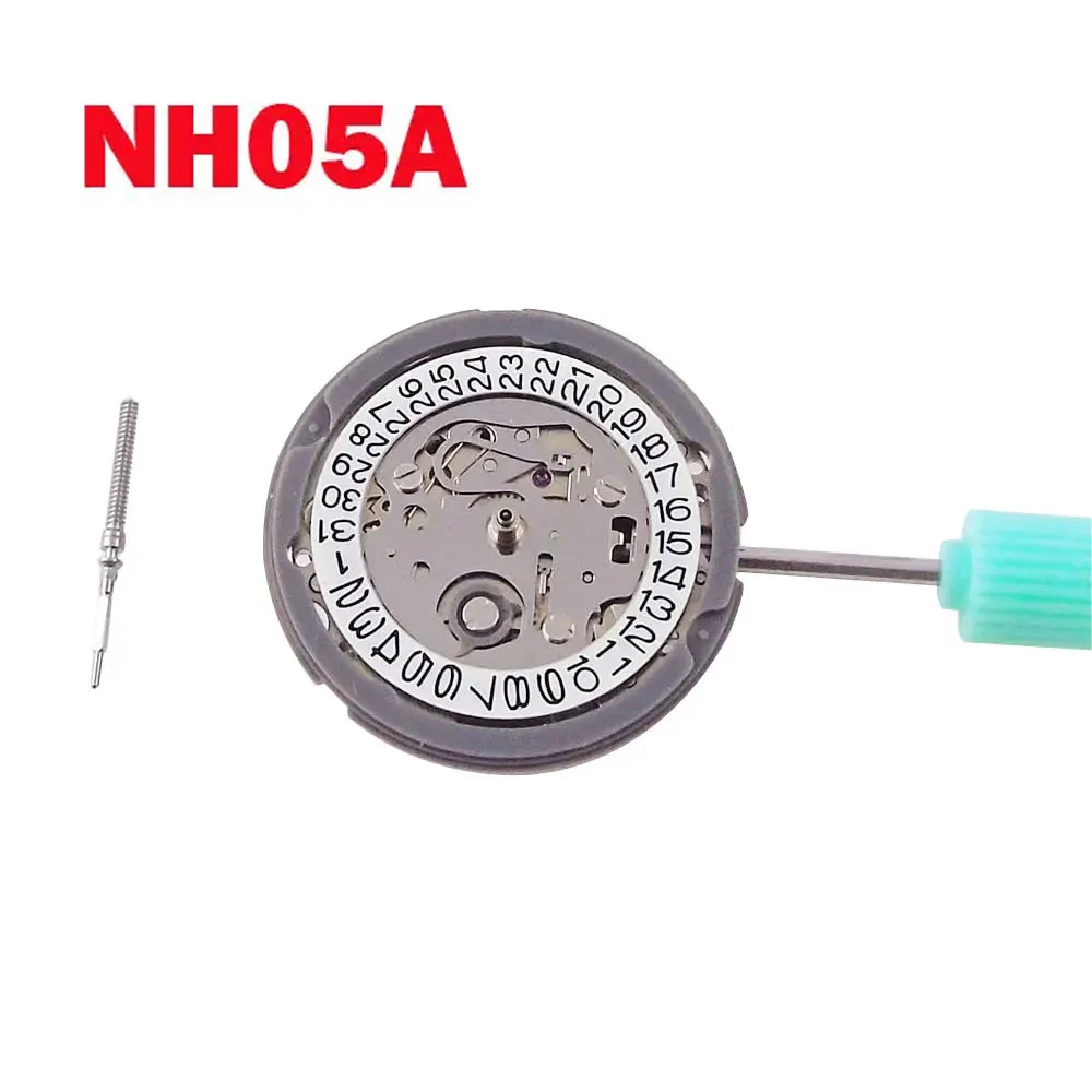 

NH05A Automatic Watch Movement for Lady Watch Accessories Auto Date 21600 VPH Hacking Seconds Mechanism Spare Part