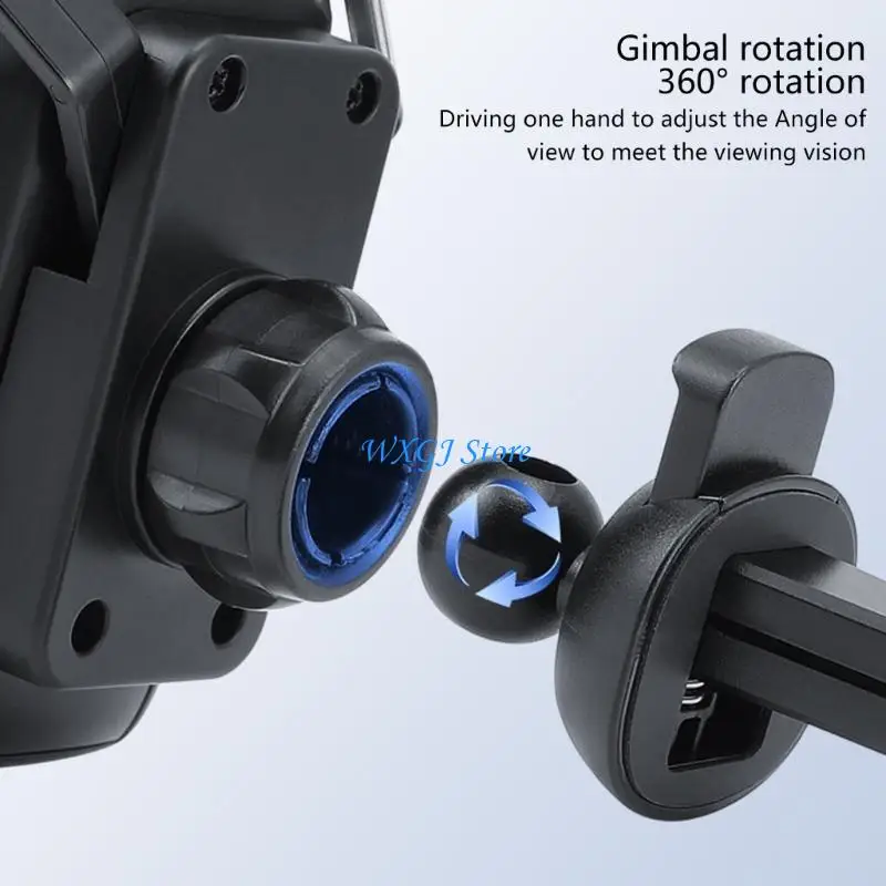 

37JE Secure Car Phone Stand with Easy 1 Hand Operation Phone Holder for Air Vent