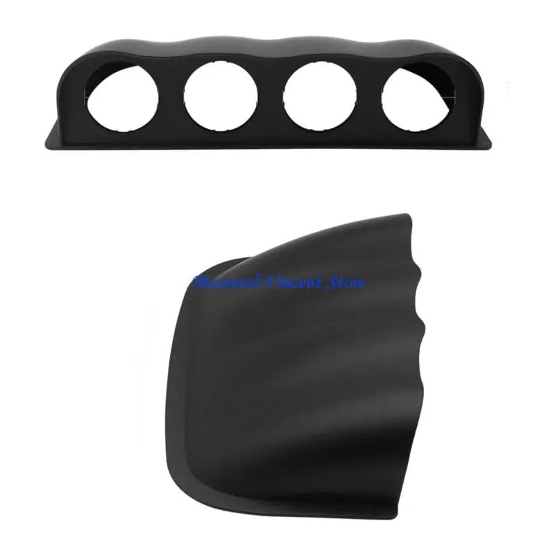 A70F Carbon Fiber 52mm 2/3/4 Hole Dashboard Gauge Meter Mount Holder Base Bracket