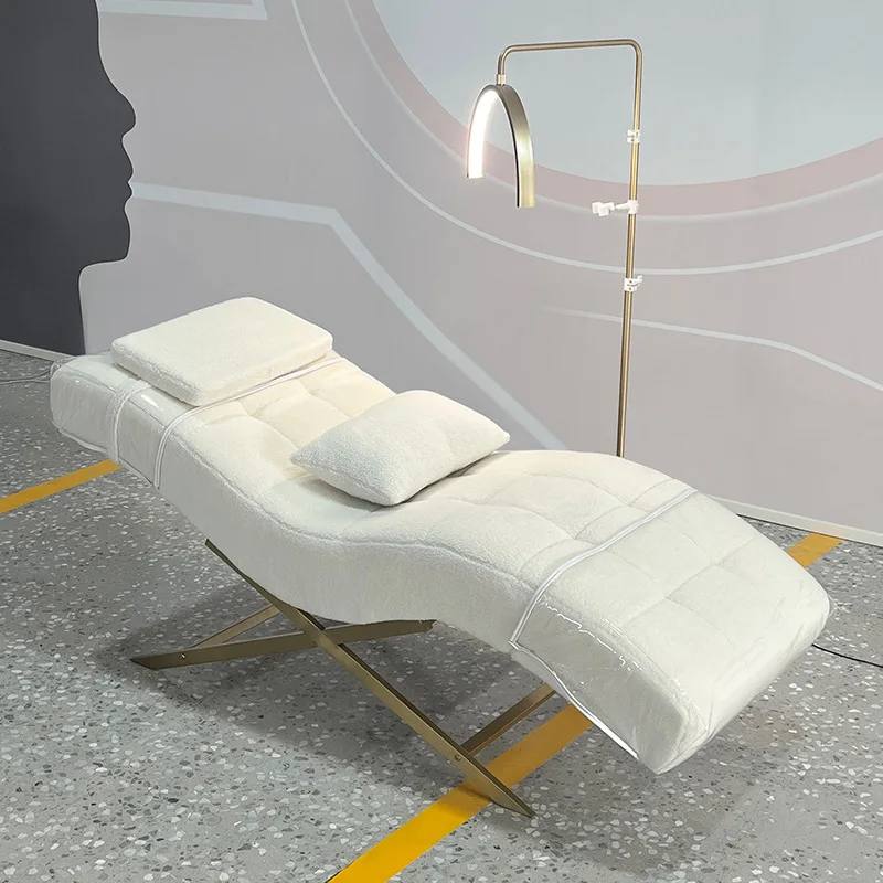 Curved S-Shape Beauty Massage Bed Spa Salon Facial Management Bed Beauty Salon Nail Art Eyelash Tattoo Bed