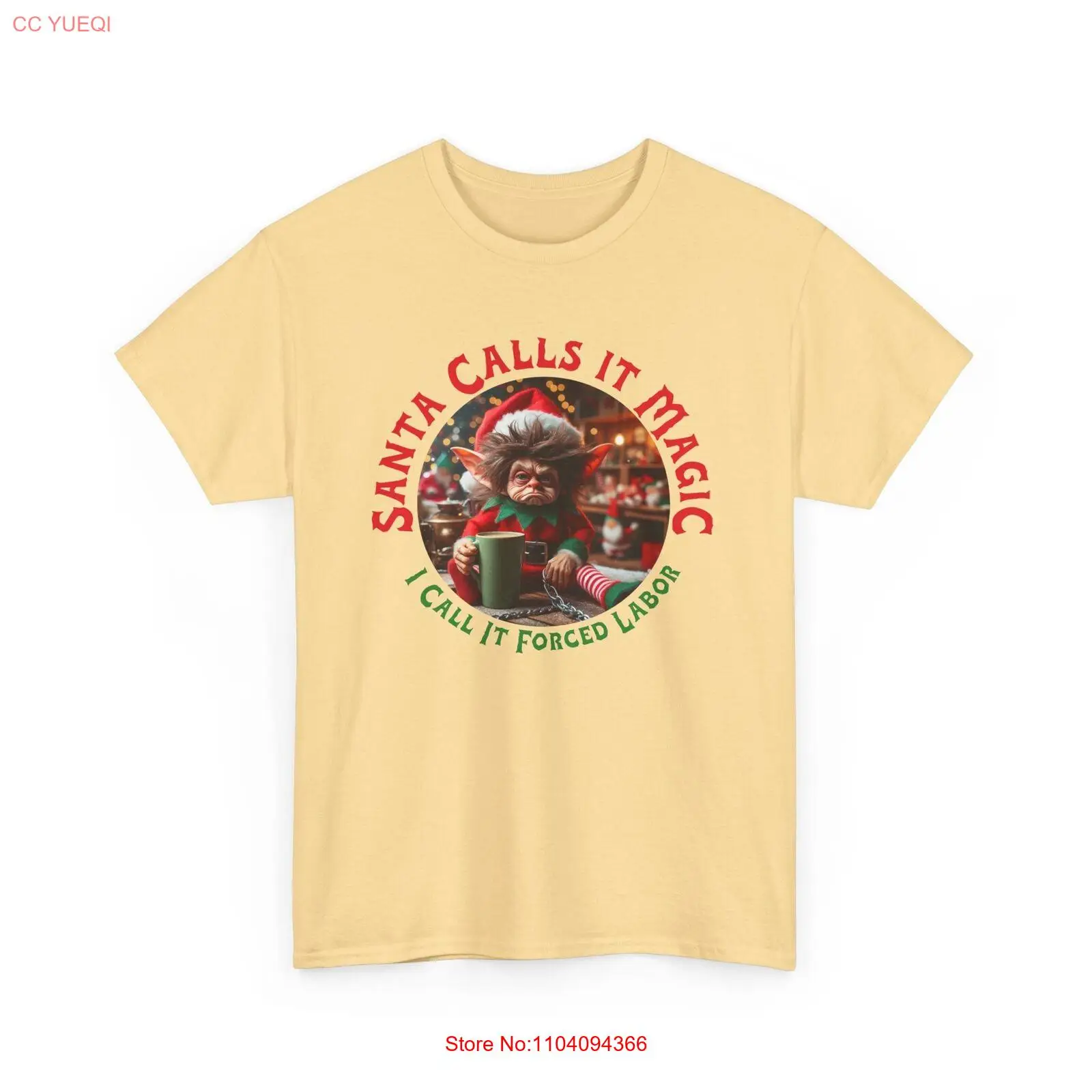 Funny North Pole Elf Tee Santa Calls It Magic Unisex Christmas Cotton T-Shirt