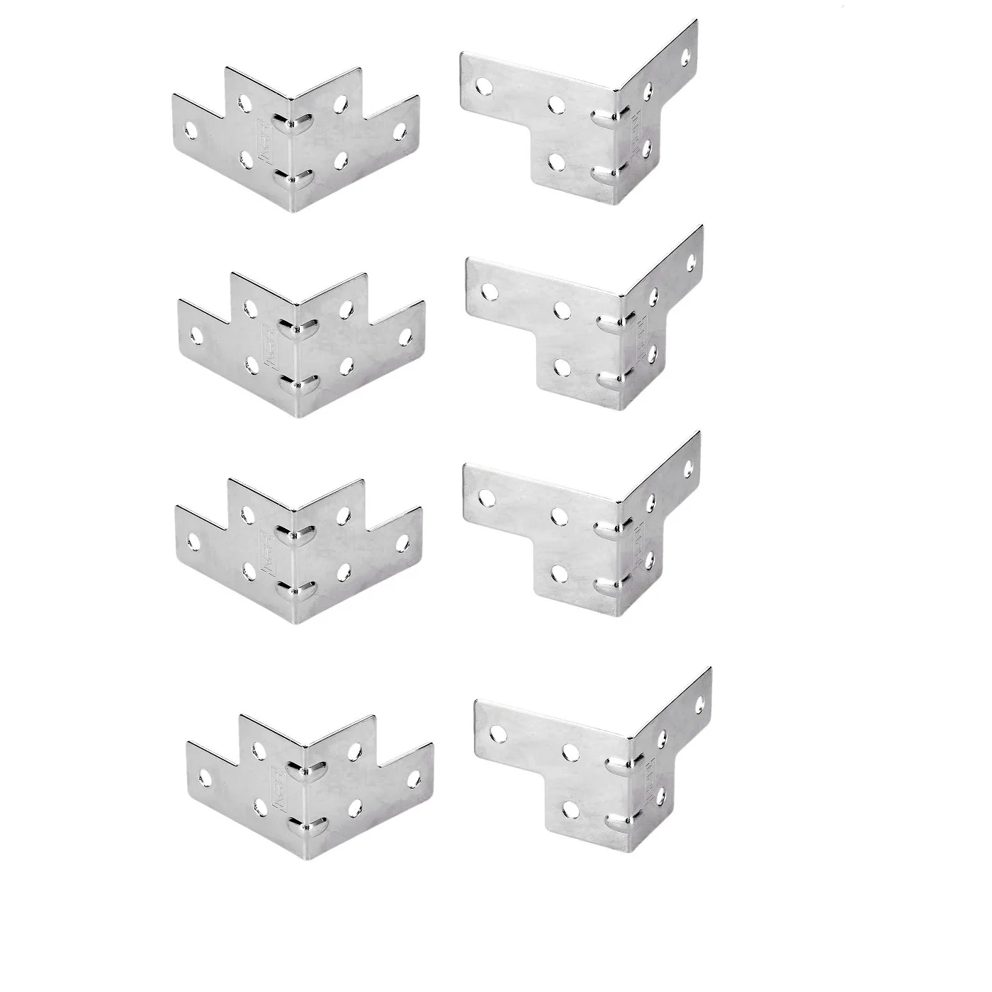 8 stücke Eisen Ecke Luftfahrt Tasche Hosenträger Aluminium Profil Fall Rechten Winkel Unterstützung Halterung Box Protector Decor Rand Abdeckungen 54*39mm