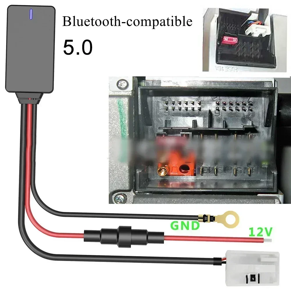 

Connect Your Mobile Devices To Your Car Stereo With Bluetoot Compatible Audio Adapter For RCD RNS 210 310 315 510