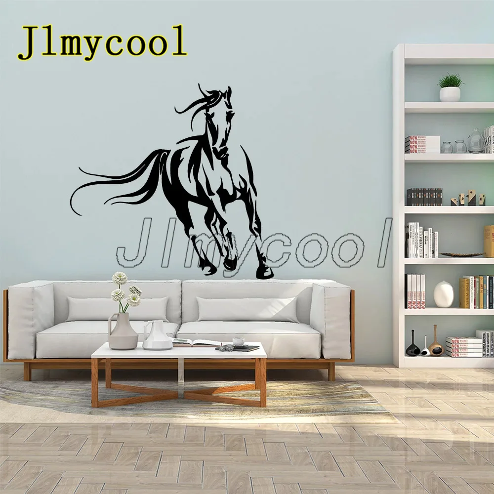 

1 pc Cartoon horse Wall Stickers Animal Lover Home Decoration Accessories For Kids Rooms Art MURAL Drop Shipping Decal Sticker