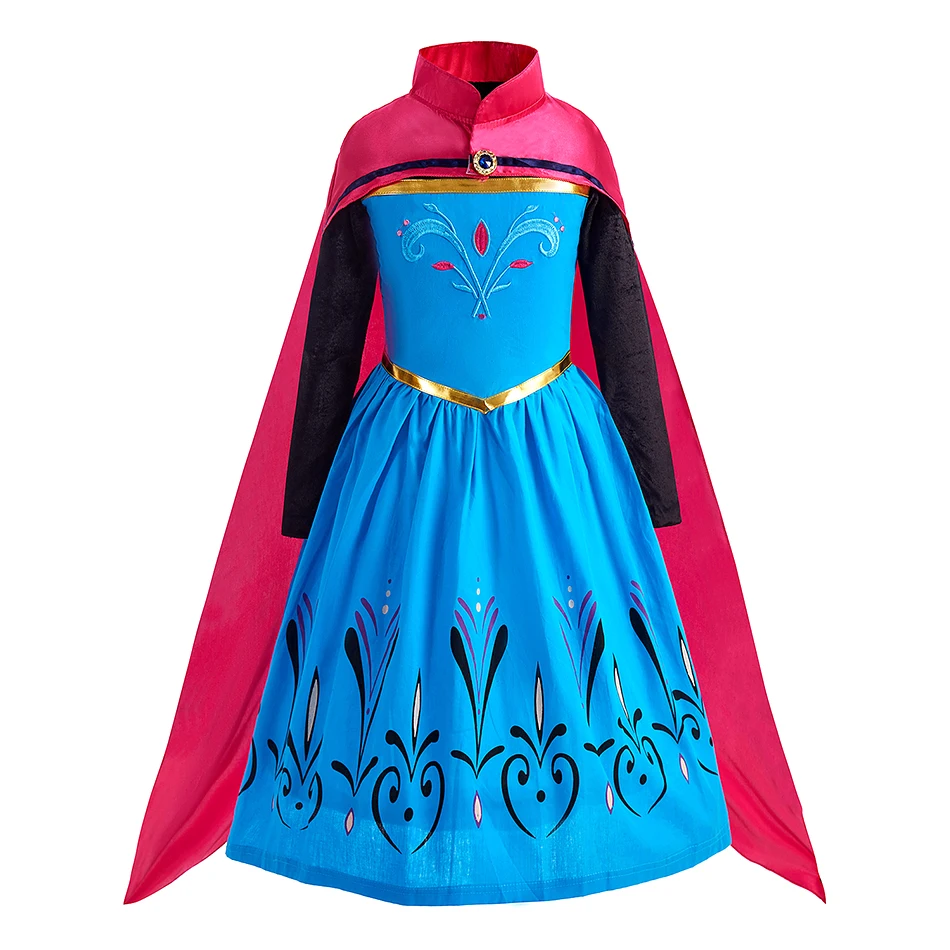 Meisjes Elsa Anna Jurk Kinderen Prinses Carnaval Jurk Kinderen Jasmijn Rapunzel Optocht Bloem Vermomming Cosplay Kerst Kostuum
