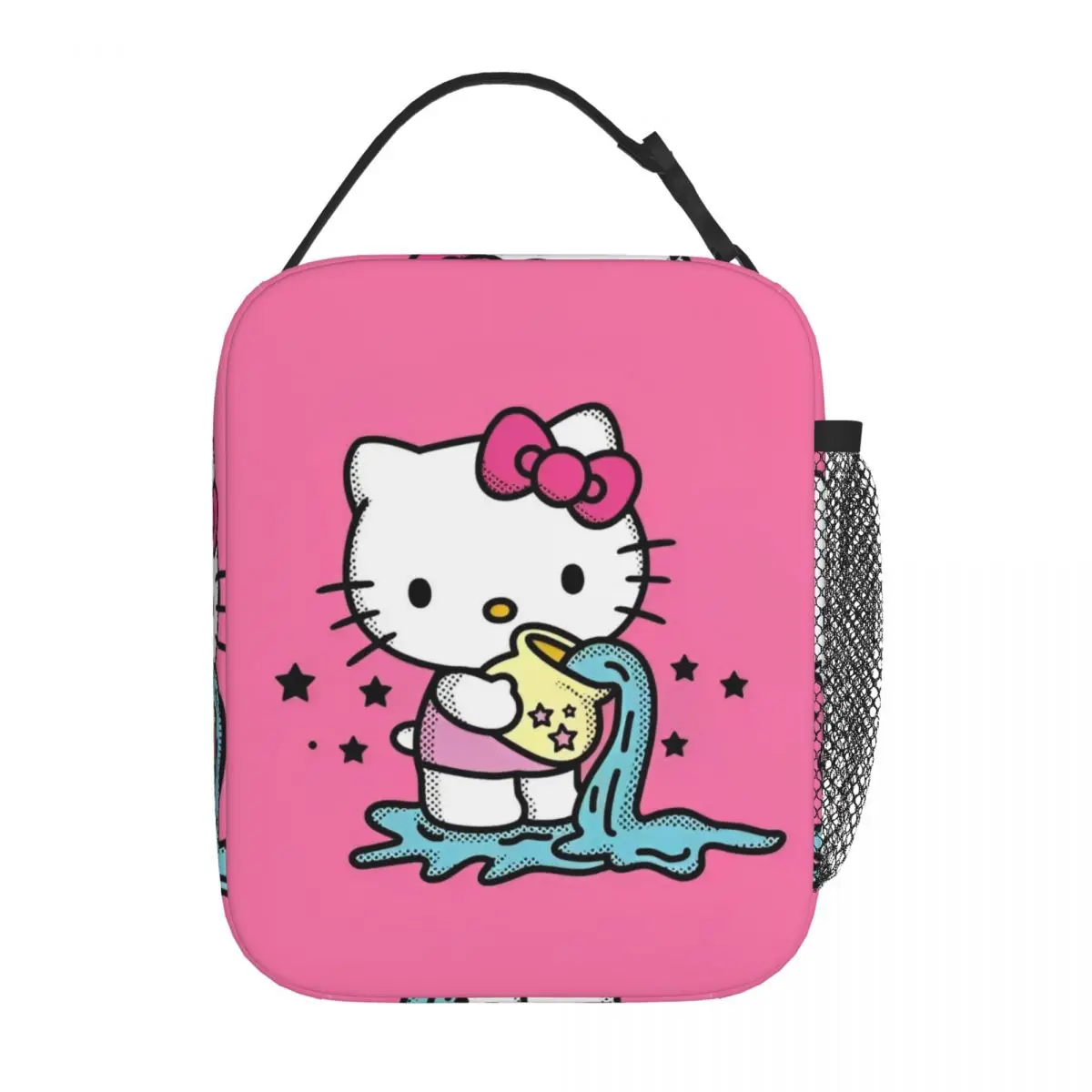 

Hello Kitty Aquarius Insulated Lunch Bag Portable Lunch Container Thermal Bag Tote Lunch Box College Travel Food Handbags