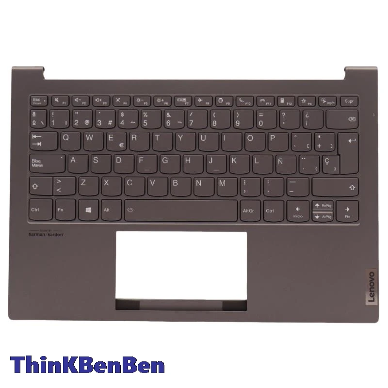 

ES Spanish Grey Keyboard Upper Case Palmrest Shell Cover For Lenovo ThinkBook Plus G2 ITG 5CB1C93615