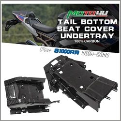 MOTO4U For BMW S1000RR M1000RR S1000R 2020 2021 2022 2023 2023+ Carbon Fiber Tail Bottom Seat Cover Undertray Under Fairing Kits