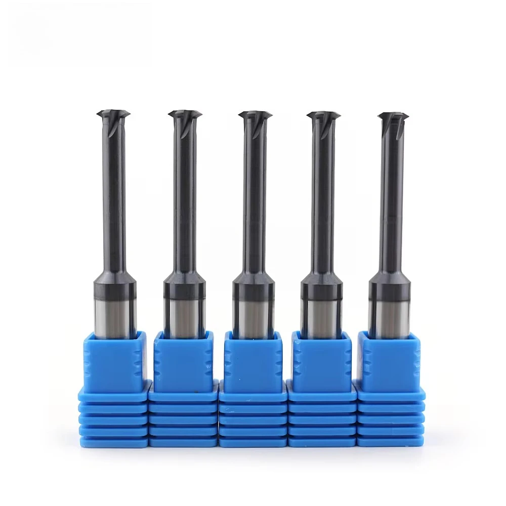 

5pcs OEM 4-Flute Single Tooth Thread End Mill - TiAlN Coated Solid Tungsten Carbide