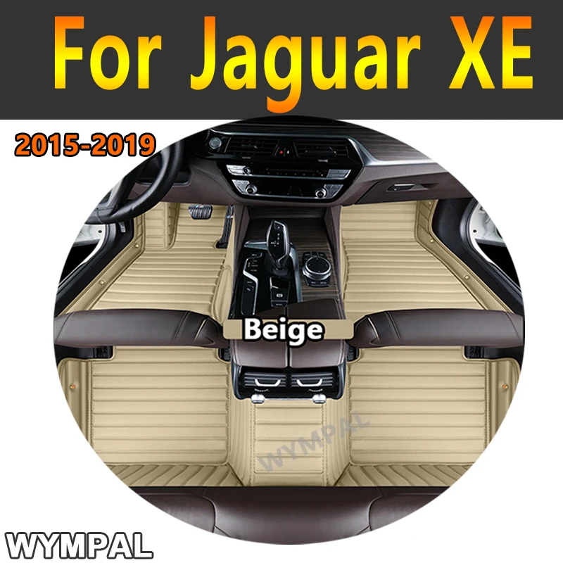 

Роскошные автомобильные коврики на заказ для Jaguar XE 2015 2016 2017 2018 2019, авто роскошные кожаные мужские и женские автомобильные коврики, полные