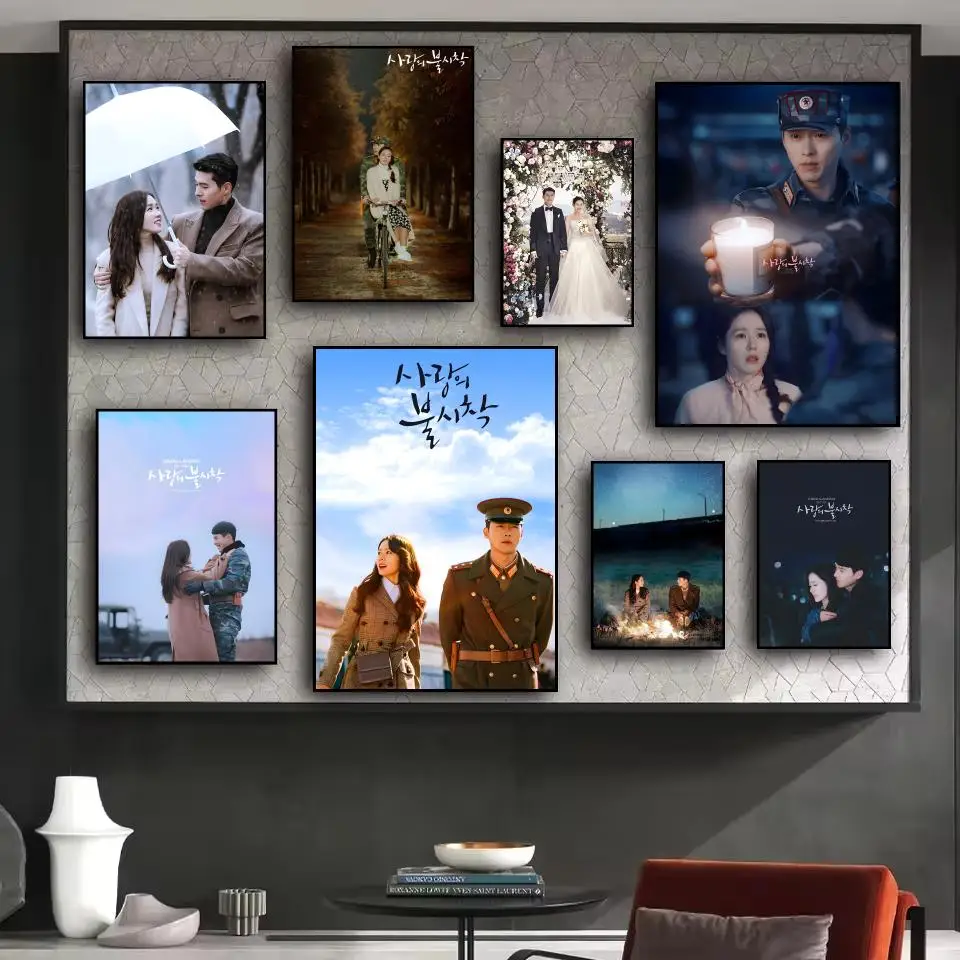 Korean Crash Landing on You Painting Calligraphy HD Canvas Poster living room bedroom bar aesthetic decoration