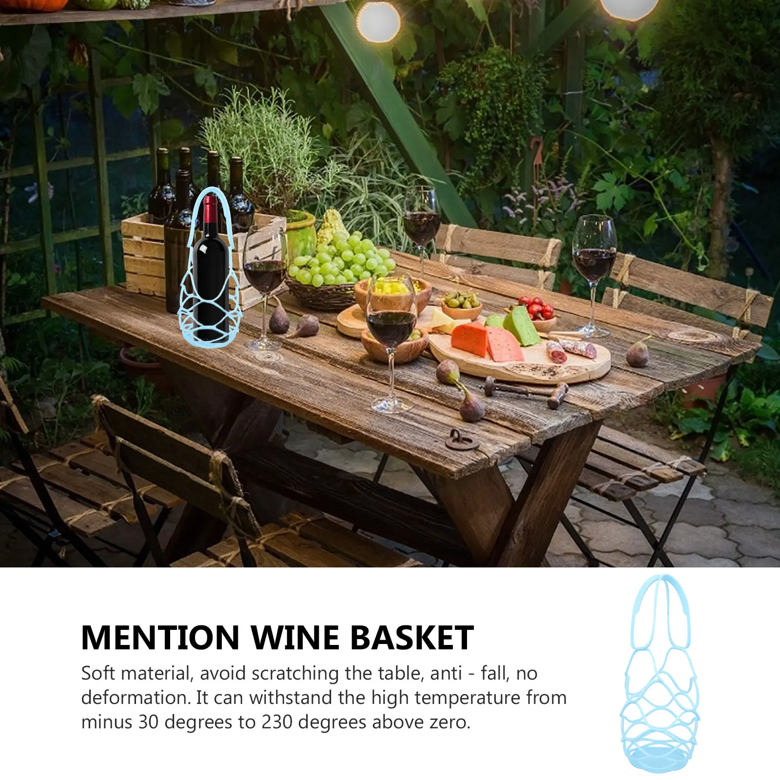 

Silicone Bottle Basket Carrier Coasters Premium Material Sturdy Construction Long Term Use Portable H Multi Use Design