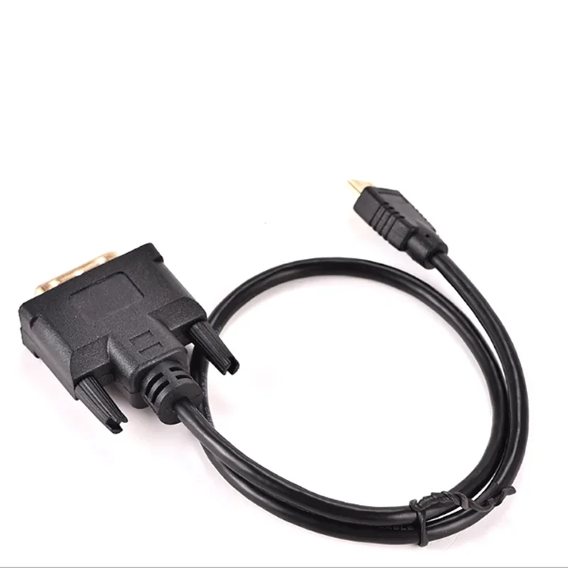 0.3M 1.8M Mini HDMI compatible to DVI 24+1 DSLR Camera Host Graphics Card Secondary Screen Mini to DVI Monitor Video Cable