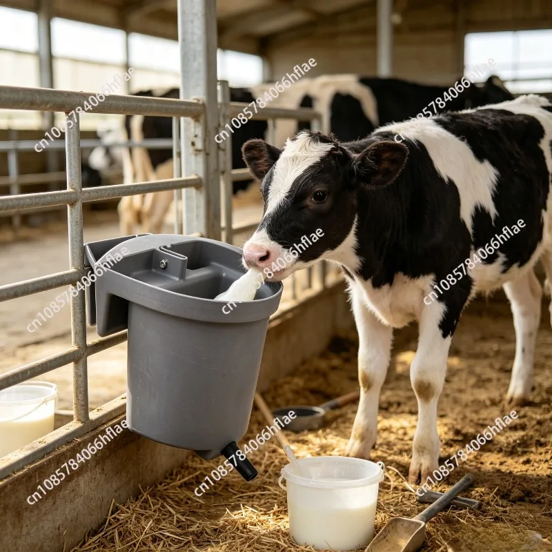 3L Calf Feeding Milk Bucket With Grey Feeding Nipple Animal Breast Feeder Nipple Bucket