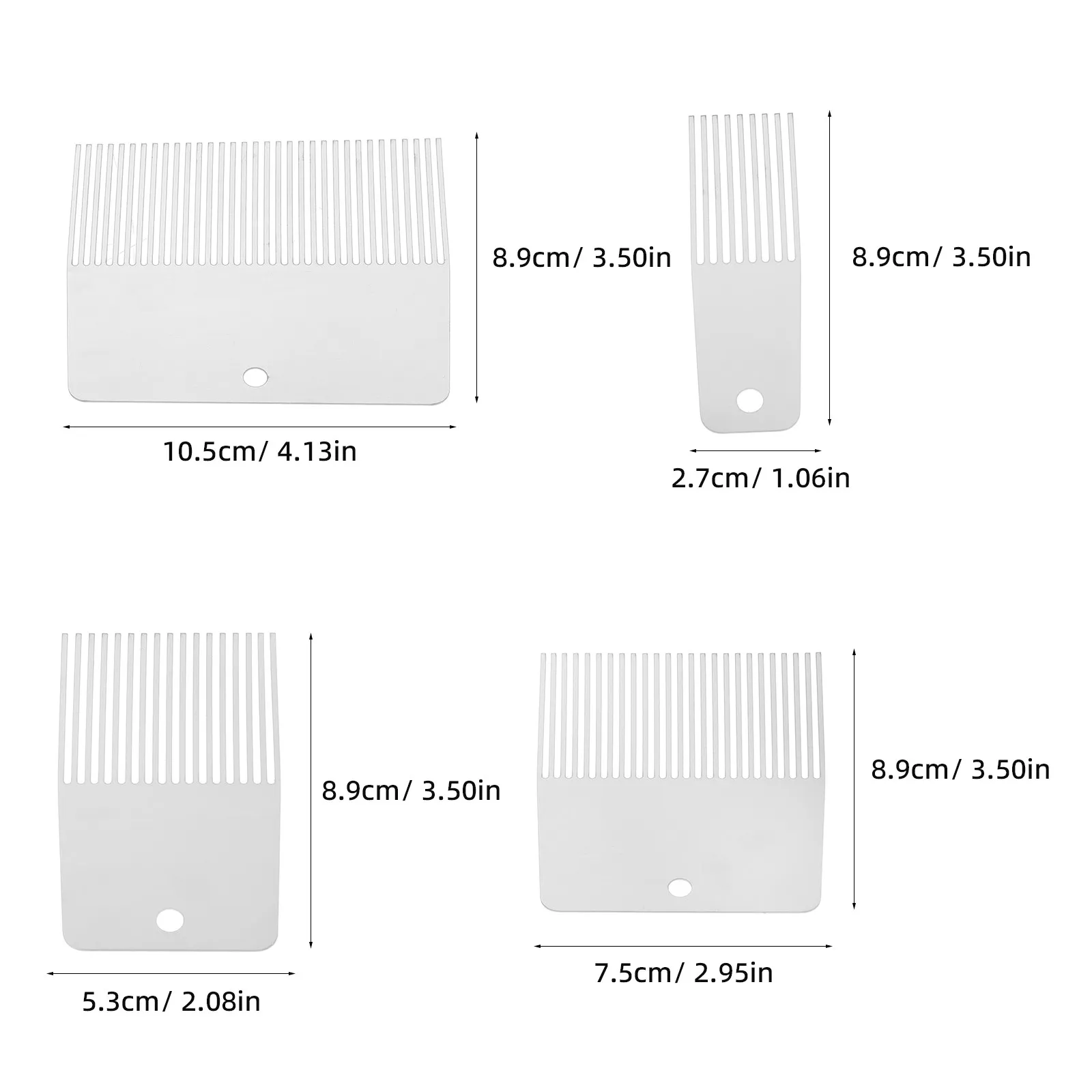 4Pcs Stainless Steel Scarifier Drywall Scarifier Graining Comb Texture Painting Tool Wall Plaster Decoration DIY Painting Grain