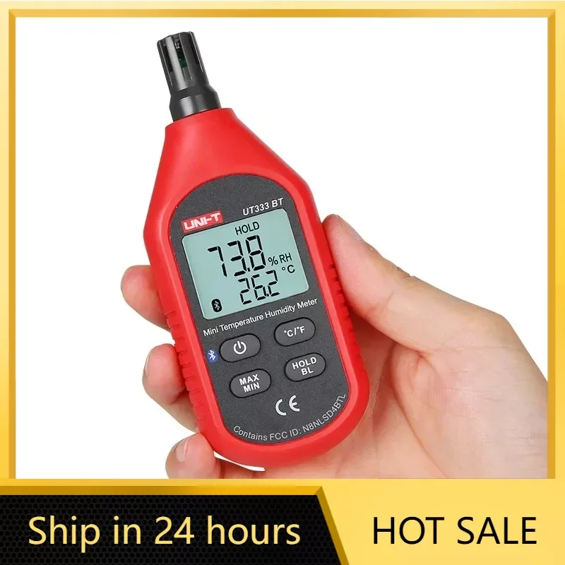 

UNI-T UT333 UT333BT Mini Temperature Humidity Meter LCD Digital Air Temperature Thermometer Hygrometer Gauge Tester MAX/MIN Mode