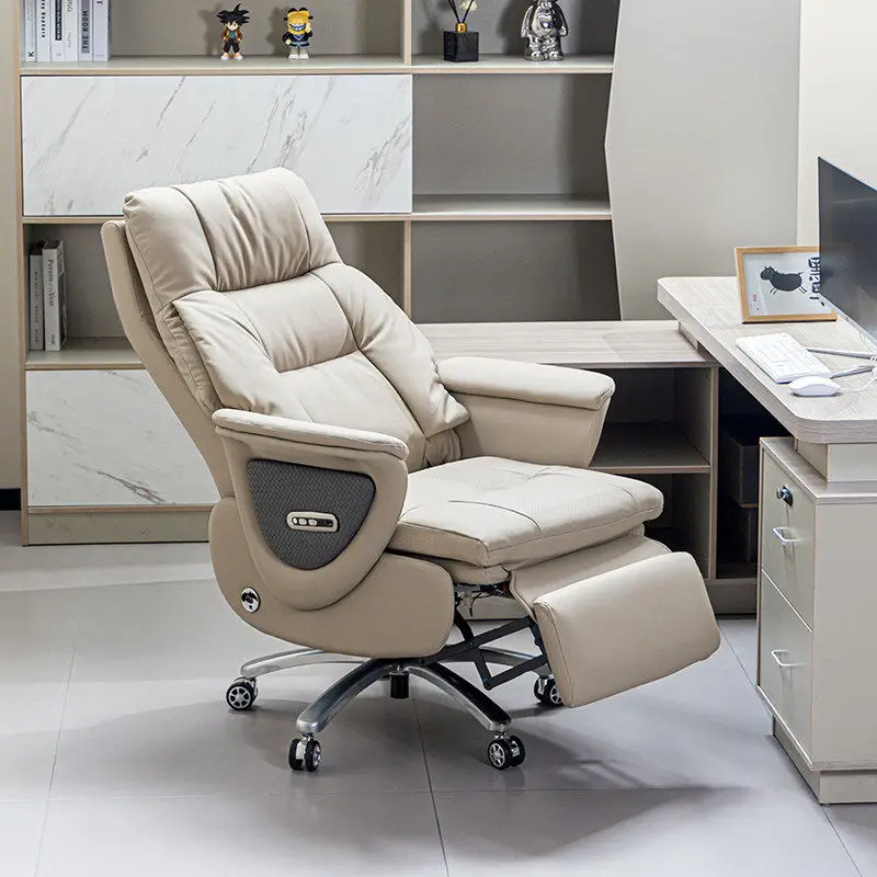 

Leather massage electric boss chair recliner nap high-end office chair comfortable sedentary home computer chair