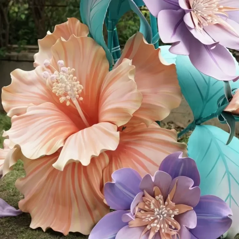 EVA foam giant flower wedding arch decoration waterproof indoor and outdoor decoration large size tulip lily