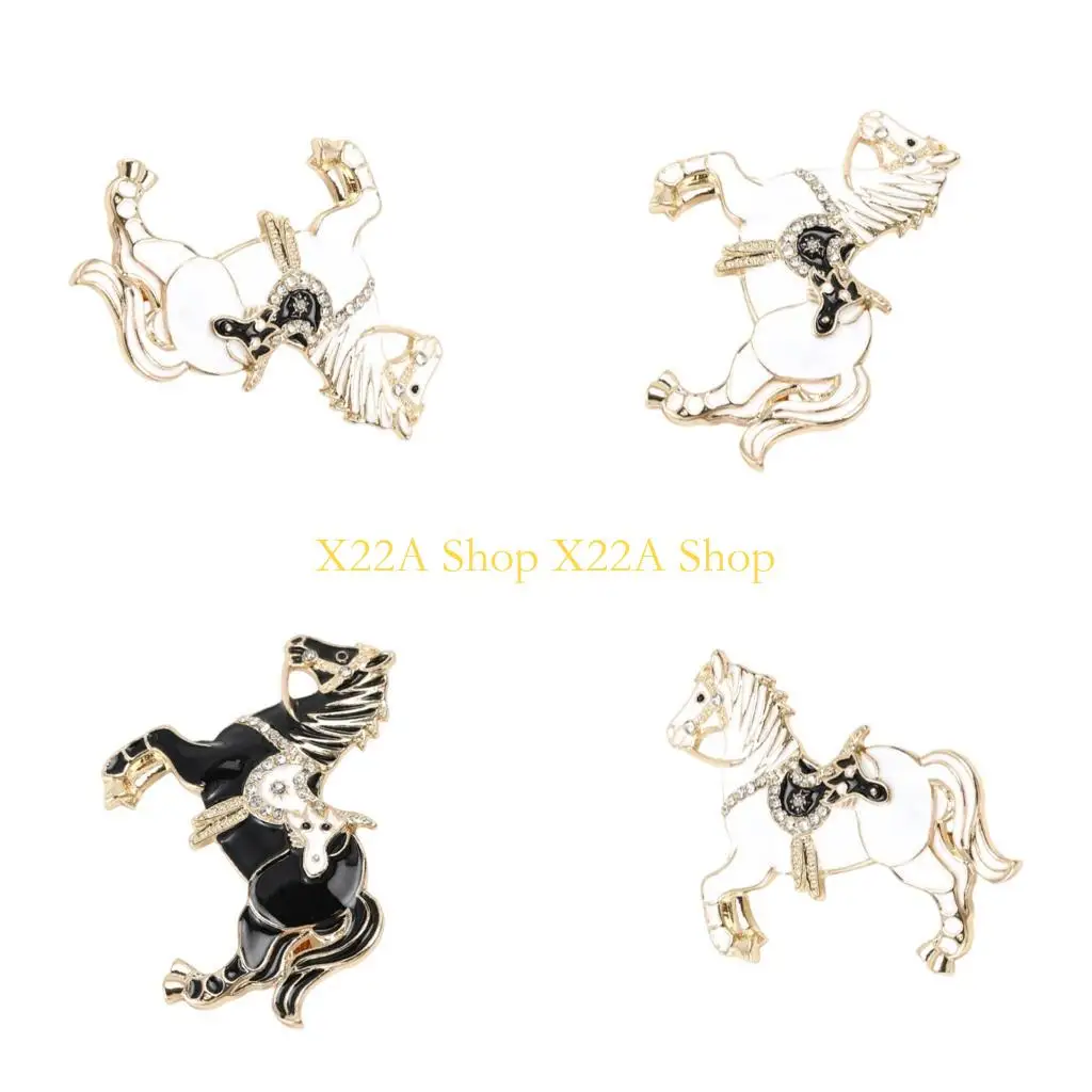 Unique Horse Brooch With Secure Clasp Comfortable Wear for All Day Use