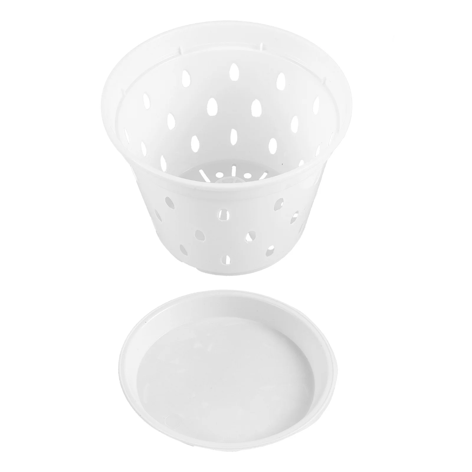 

5Sets Clear Plastic Orchid Pots with Drainage Holes Moisture Control Design for Healthy Root Growth Suitable Indoor Outdoor
