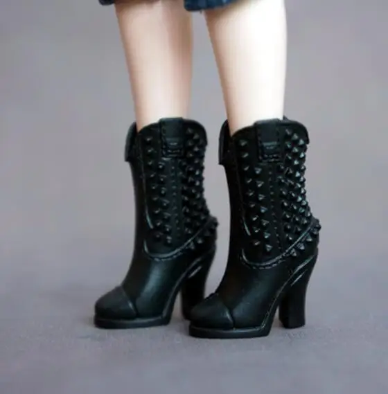 Toy accessories flat foot high heels boots shoes for your BB ST Dolls BBQB1