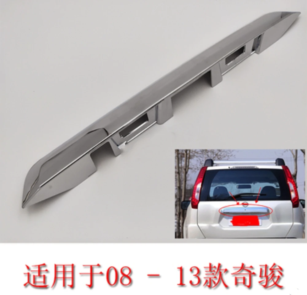 

For Nissan X-Trail XTrail T31 2008-2013 ABS Chrome Rear Trunk Lid Trim Cover trim Trunk Lid Cover Trim Accessories