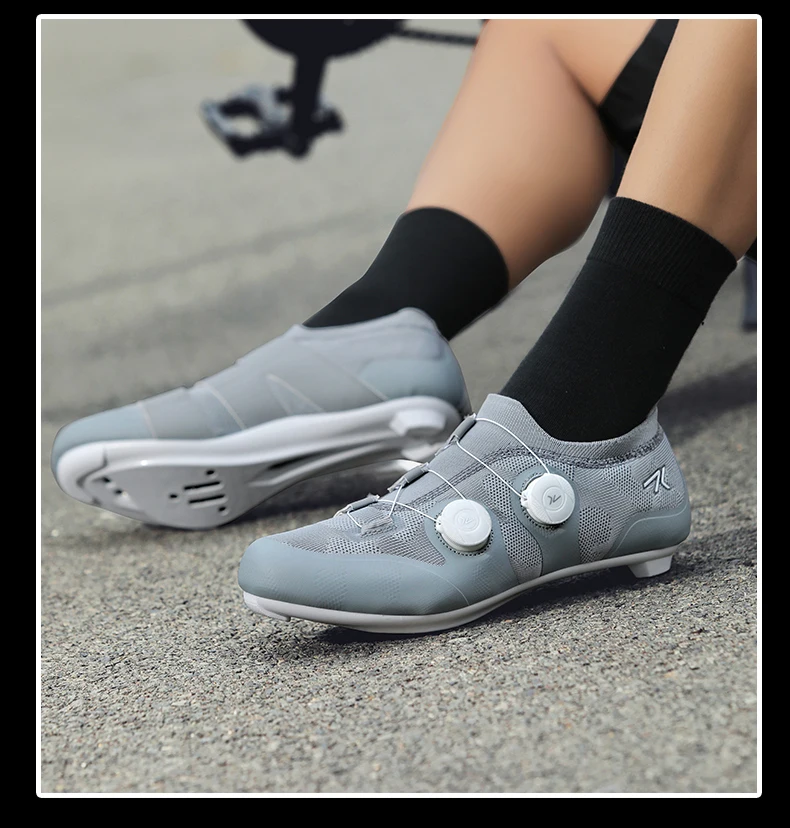 Rennradschuhe Herren Damen Rosa Atmungsaktive selbstsichernde Stollen Spd Rennradschuhe Damen Einstellbar Pro Racing Bicyle Sneaker – Detail 10