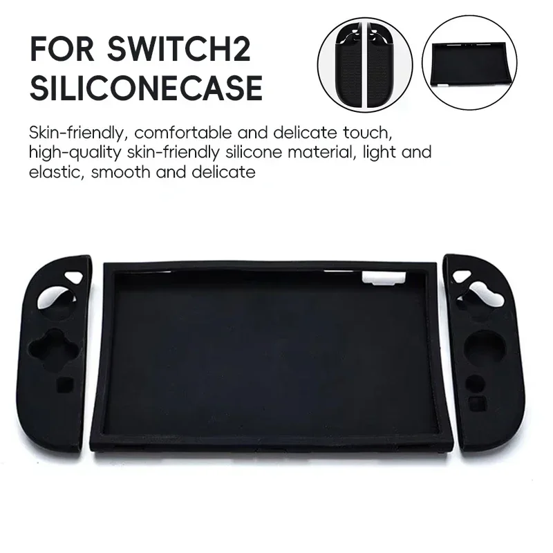 غطاء حماية من السيليكون لوحدة التحكم في الألعاب Switch 2، غطاء مريح، حافظة قبضة اليد، ملحقات وحدة التحكم في الألعاب