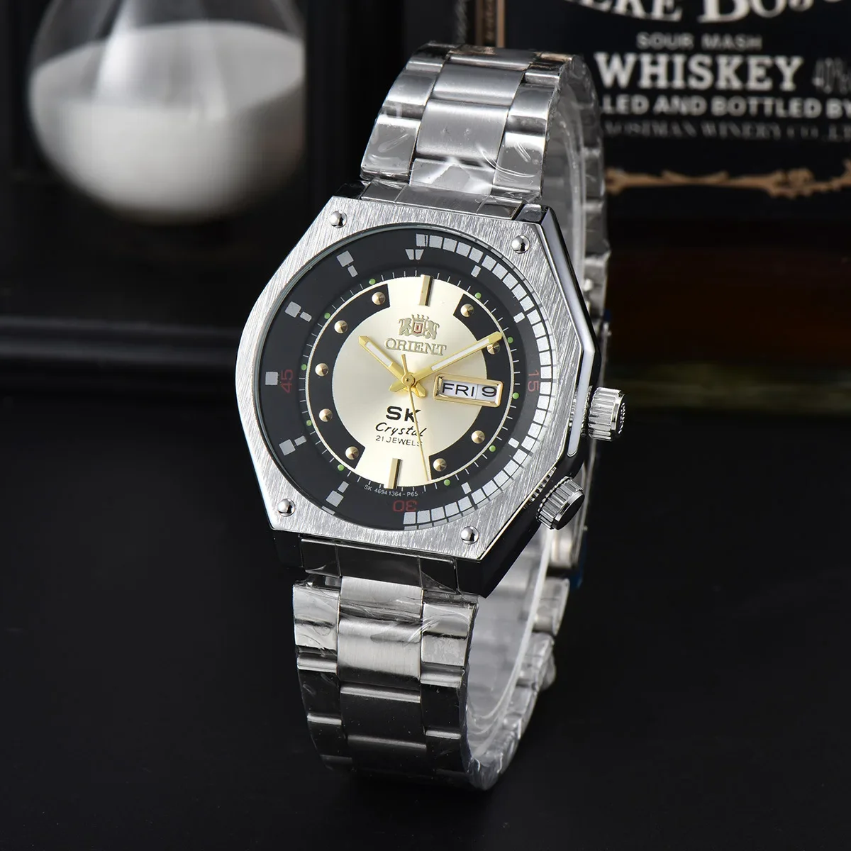 المشرق مزدوجة الأسود العلامة التجارية الأعلى اليابان ساعة حركة كوارتز مقاوم للماء ساعة مشهورة ساعات رجالي كول Relogio Masculino