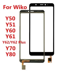 Touchscreen For Wiko Y80 Y70 Y60 Y61 Y62 Plus Y51 Y50 Touch Screen LCD Display Front Glass Outer Panel Repair Replace Parts