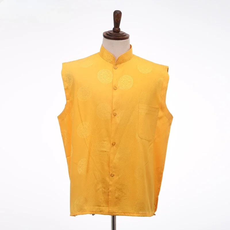 

Летний жилет Ламы с короткими рукавами, одежда тибетского монаха, короткая куртка, жилет, одежда тибетского миссионерского монаха