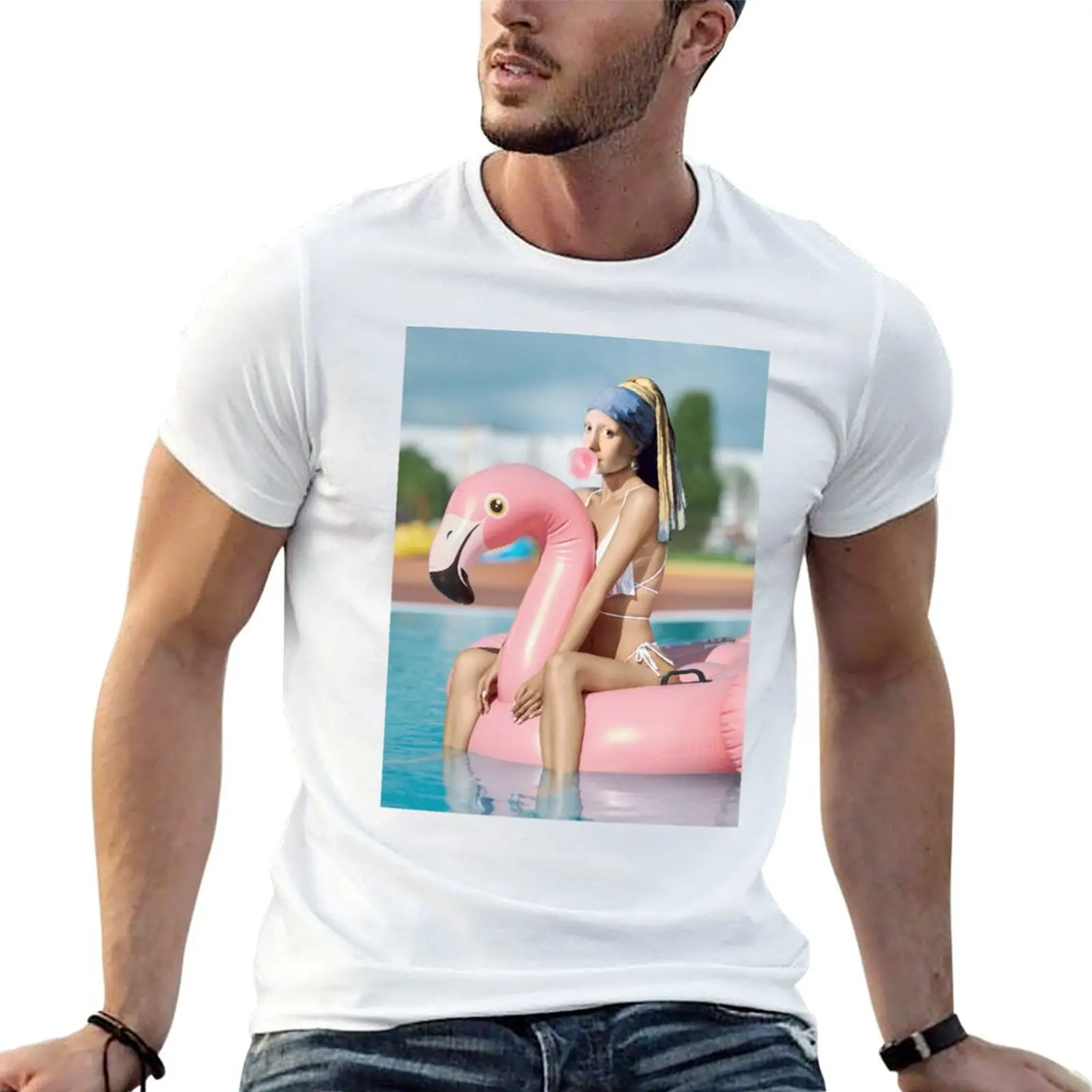 sexy pearl T-Shirt Big Size Short Sleeve Casual Top
