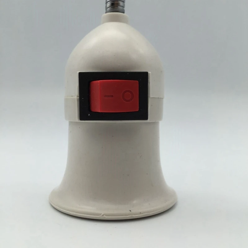 E27 Lamp Base Conversion Led Light Wall Flexible Lamp Holder Converter With Switch Led Head Bulb Socket