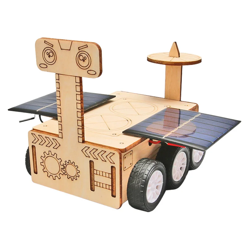 Aerospace Model Solar Lunar Exploration Vehicle Children's Diy Hand-Assembled Model Diy 3D Wooden Puzzle Science Education Toys