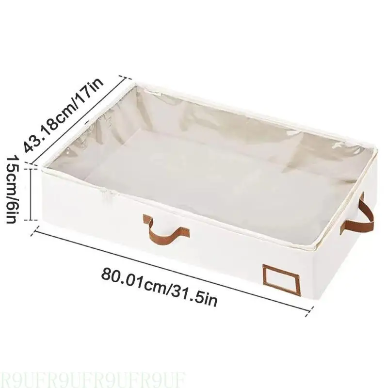 

R9UF Underbed Storage Bin for Comforters Shoes and Toy Under Bed Clothes