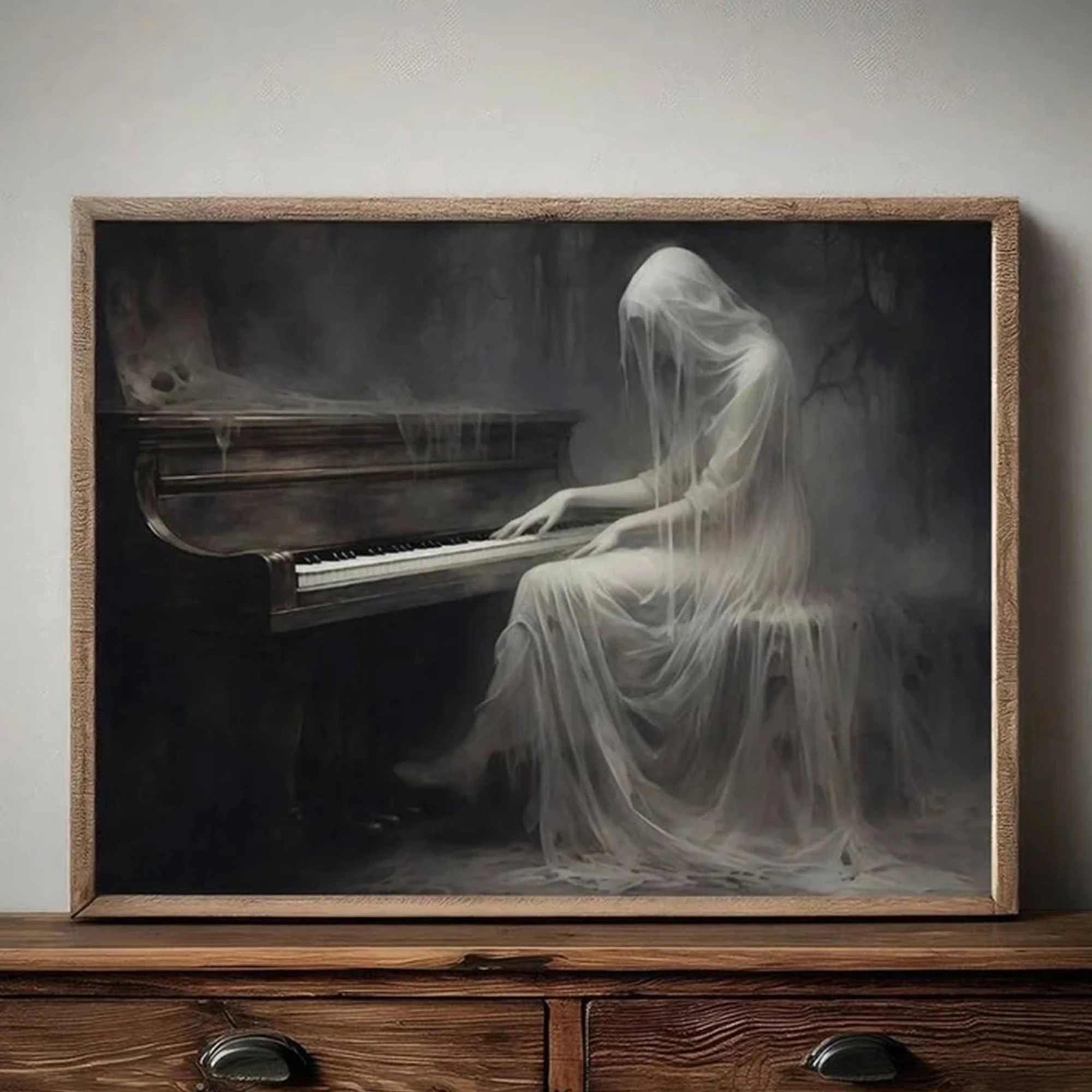 Modern Gothic Dark Piano Queen - Home Decor Gothic ulasan dan harga