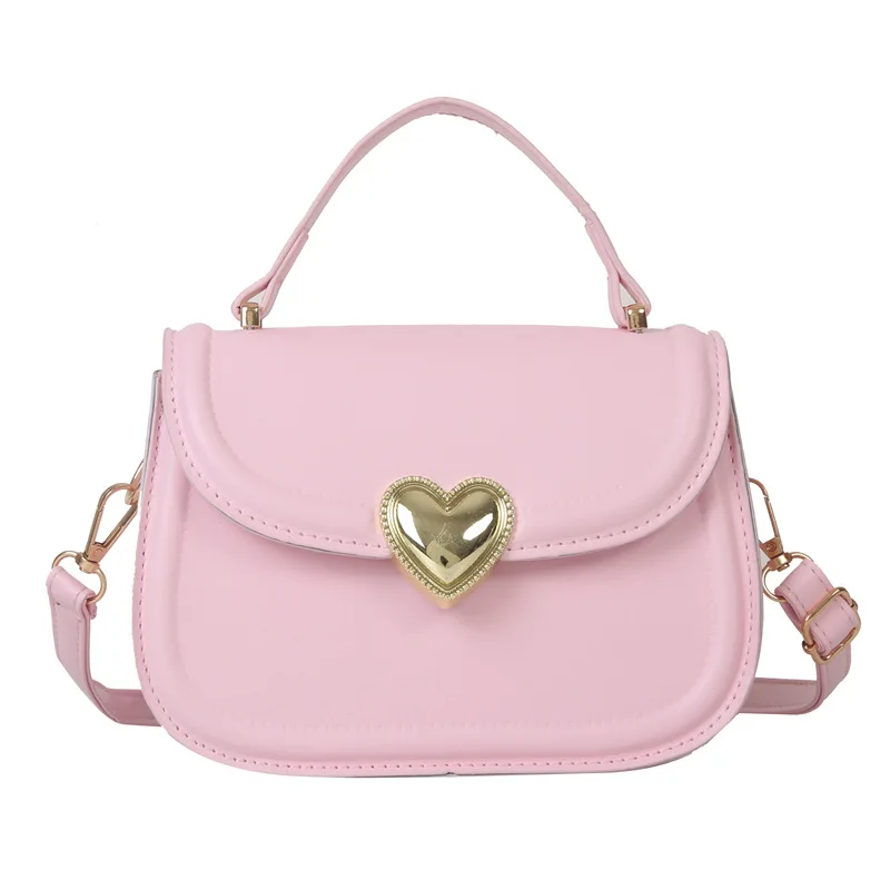 Trendy Designer Handbags Casual Shoulder Bag Heart Decoration Crossbody Bags For Women Fashion Small Top Handle Bags