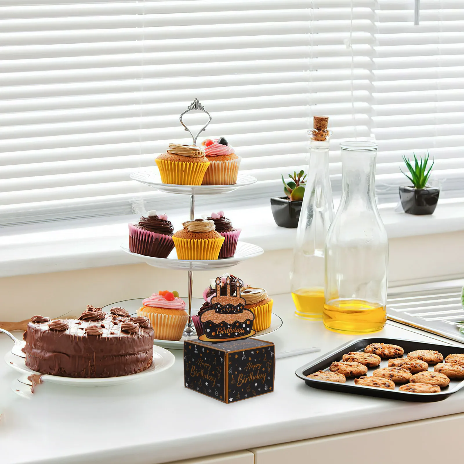 Cake Money Pull Out Box Paper Cash Gift Holder Birthday Party Cake Decoration Supplies Money Pulling Accessory