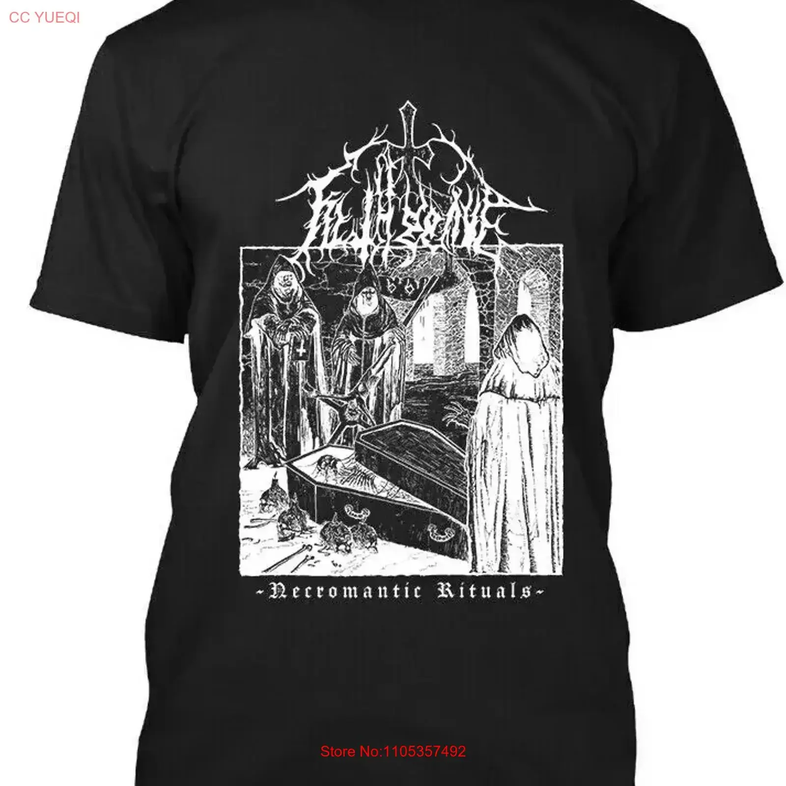 Bestes neues Filthgrave Necromantic Rituals Norway Premium T-Shirt Größe S 2XL Vintage Washed Casual Streetwear Soft Stylish Homme