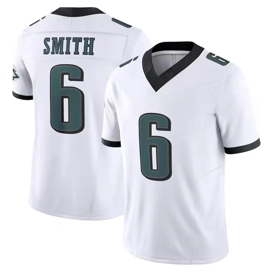 Herren # 6 DeVonta Smith Dunkelgrünes Limited Edition Kurzarm American Football Top Rugby Sport T-Shirt Familien-Matching T-Shirt – Detail 3