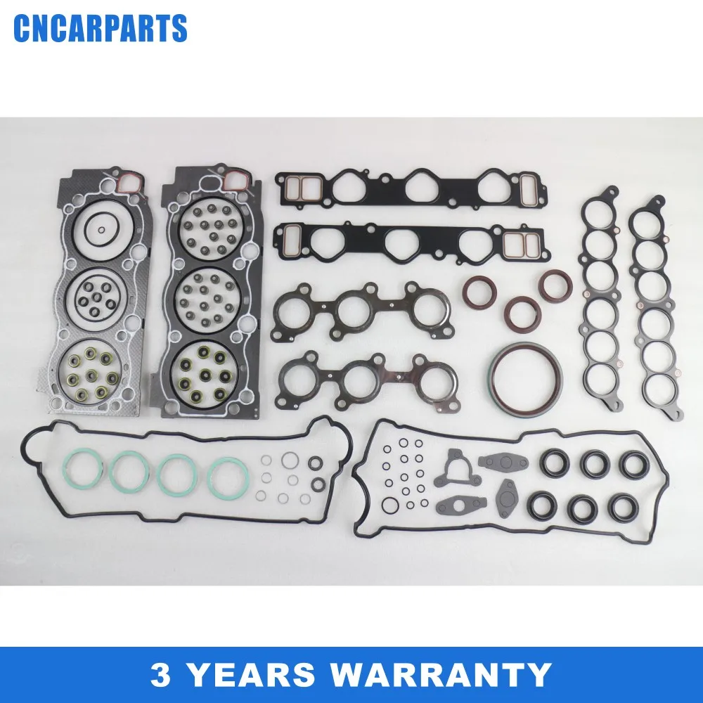 VRS CYLINDER FULL HEAD OVERHAUL ENGINE GASKET SET FIT FOR Toyota Land Cruiser Prado VZJ95 3.4L 5VZ-FE DOHC 24V BELT DRIVE EFI