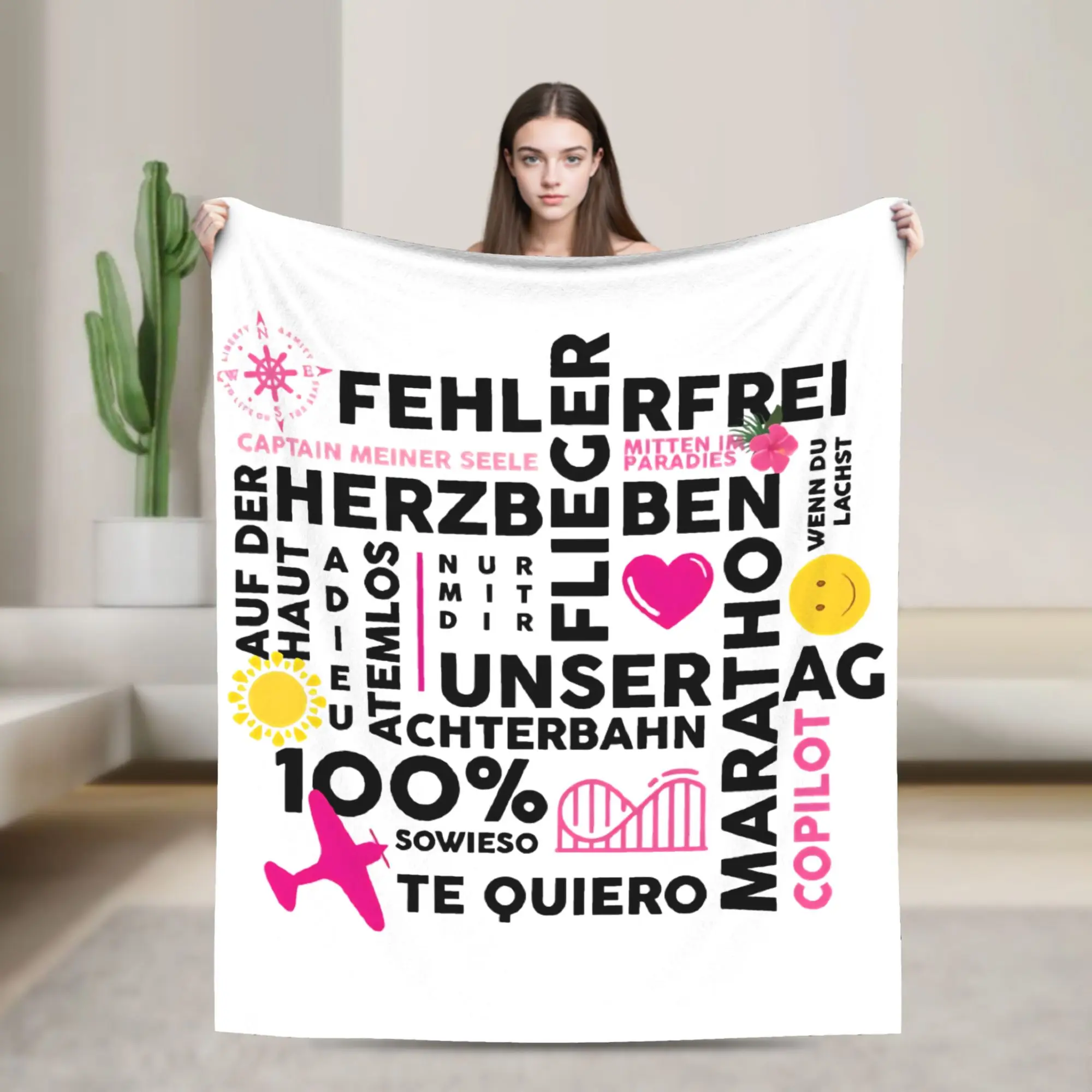 Helene Fischer Best Of Songs Blankets Quality Soft Warm  Throw Blanket Winter Kids Adult Living Room Aesthetic Bedspread